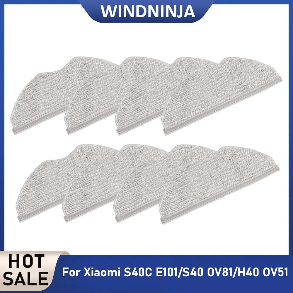 Washable Mop Cloth Accessories For Xiaomi S40 OV81/H40 OV51/S40C E101 Robot Vacuum Cleaner Mop Pads Spare PartsReplacement