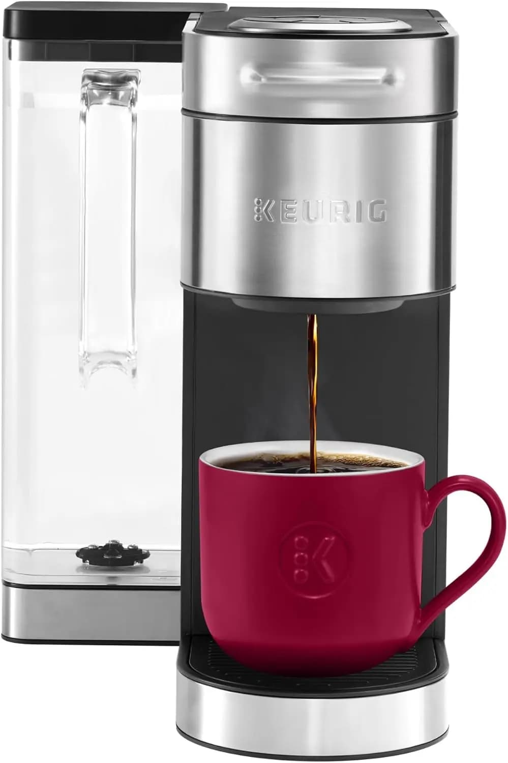 Single-dose coffee maker with MultiStream technology, customizable resistance and temperature, programmable settings, 78 ounces reservoir