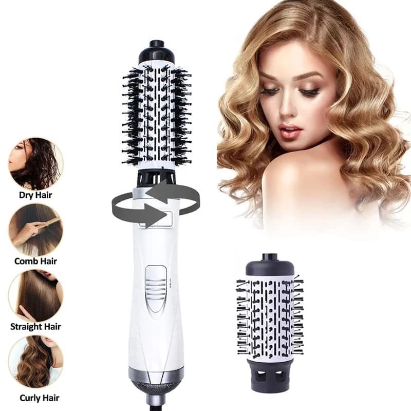 Brush Hair Dryer Automatic Rotating Multifunction with Hot Air to Mouse Hair in One Step