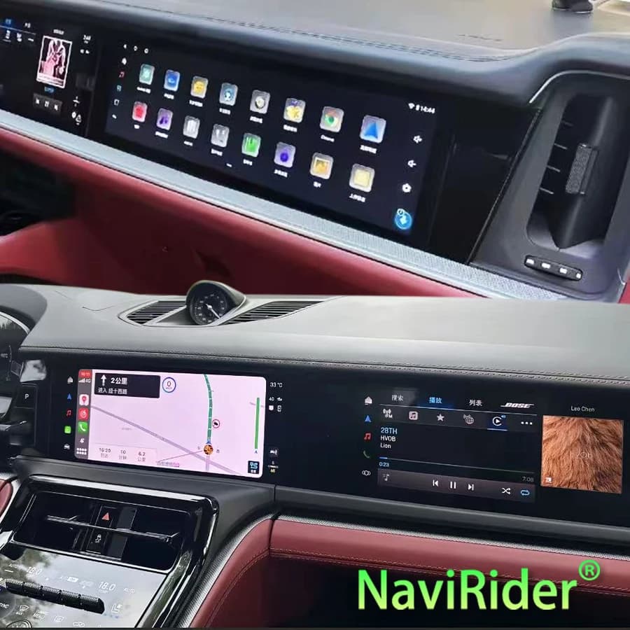 Schermo Smart Co-Pilot per Porsche Panamera 2024, display montato, lettore multimediale video, sistema di intrattenimento, monitor.