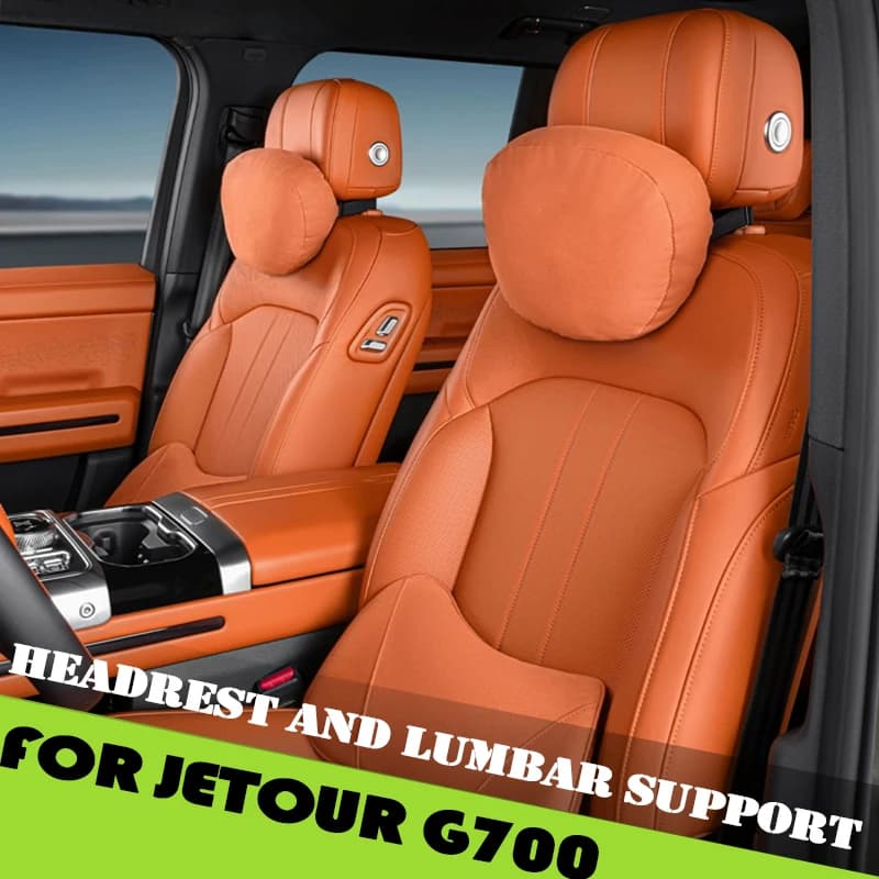 Car Headrest Lumbar Support Fit for Jetour G700 2025 2026 Modified Car Neck Pillow Seat Pillow Waist Cushion Interior Accessorie
