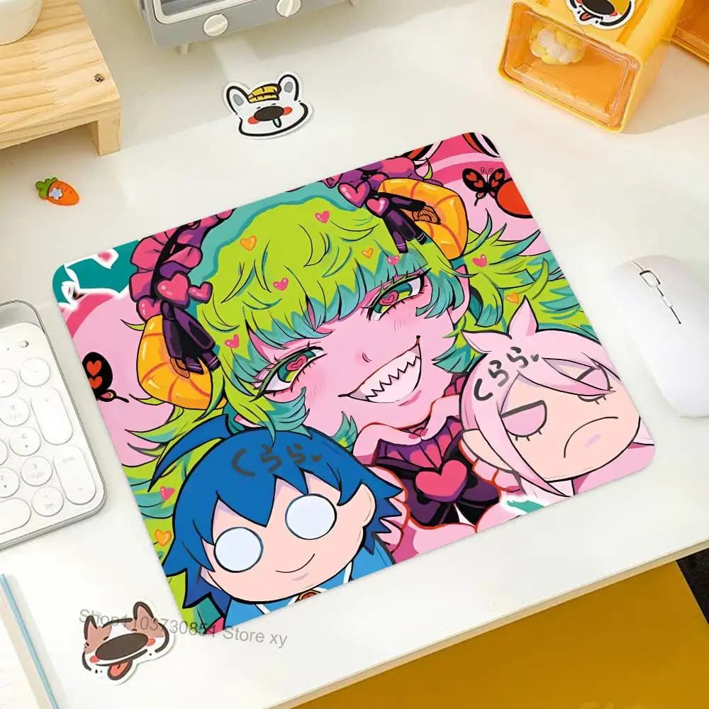 Welcome To Demon School Mousepad Small LockEdge Mouse Pad For Gamers Computer Desk Pad Rectangular Anti-slip Rubber