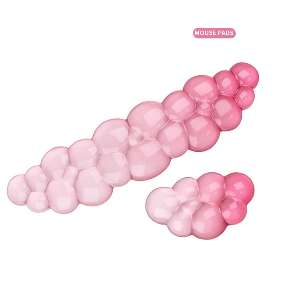 Ergonomic Cloud Wrist Support Keyboard Mouse Pad Cute Soft Non Slip Wrist Rest Mousepad Comfort Portable Desk Mat for Work Gamer