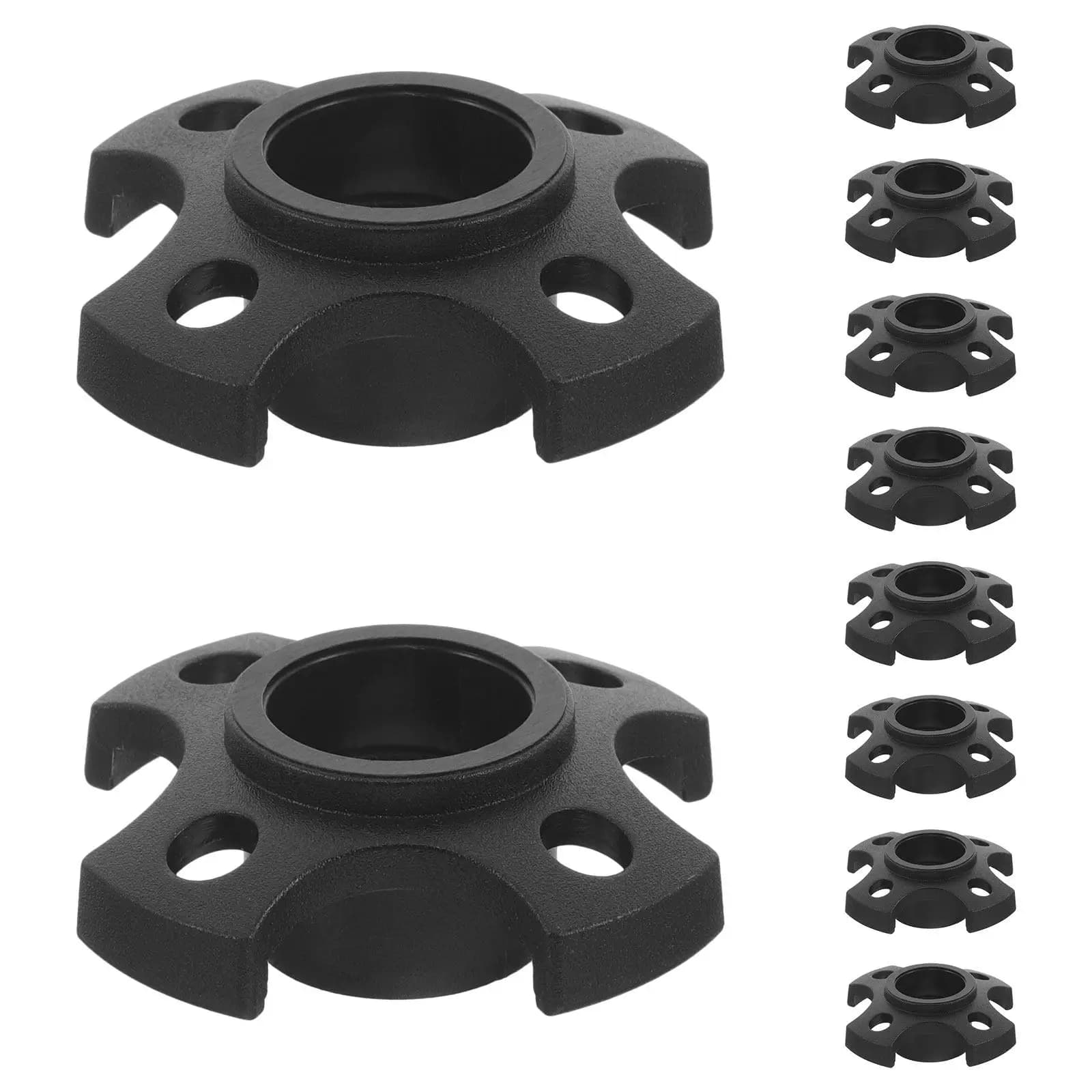 10Pcs Removable Mud Ski Baskets for Trekking Poles Hiking Stick Snow Baskets Universal Fit 0.55'' Hole Dia Enhanced Stability
