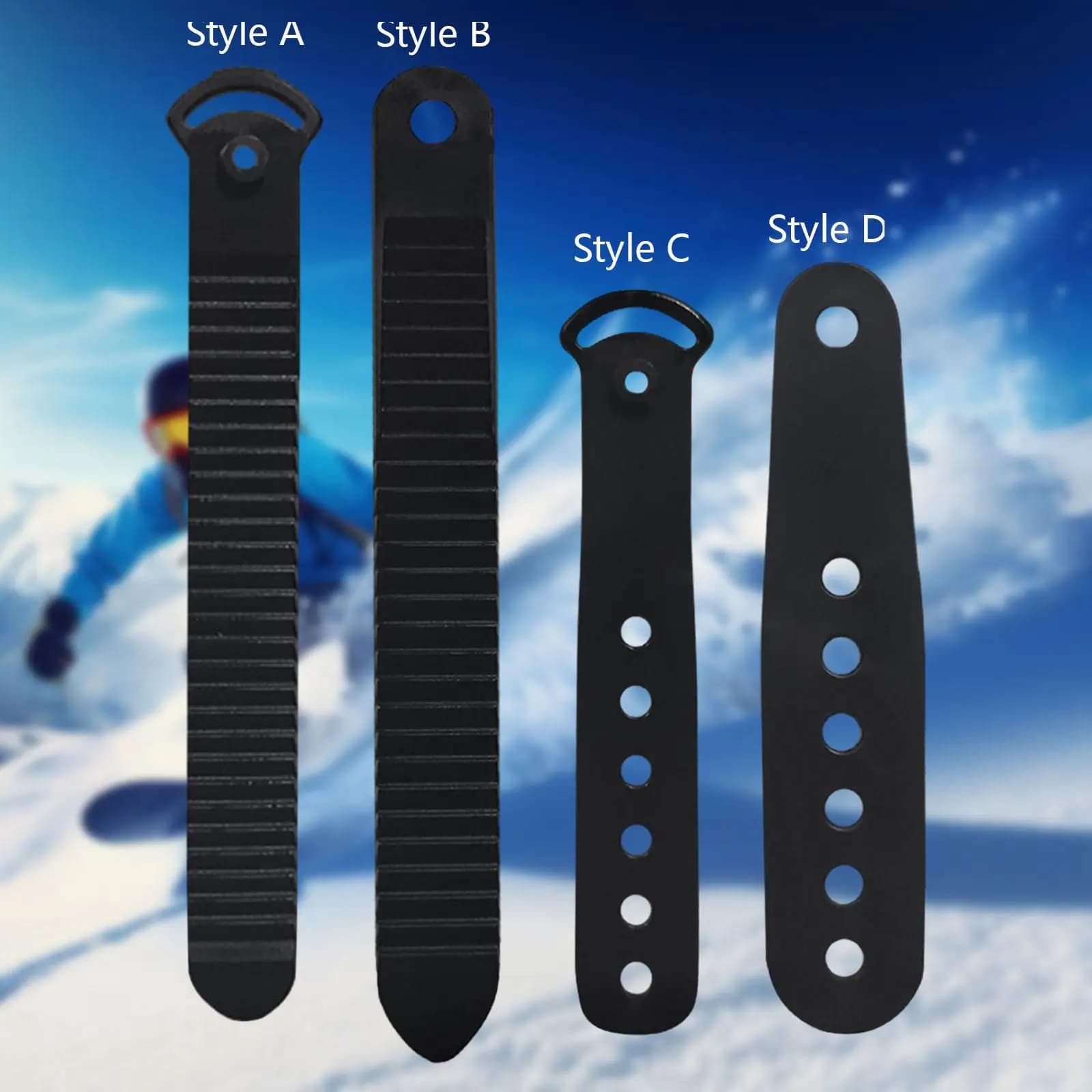 Durable Snowboard Binding Strap Plastic Fastening Parts Board Gear Snowboarding Kit for Single Board Snowboard