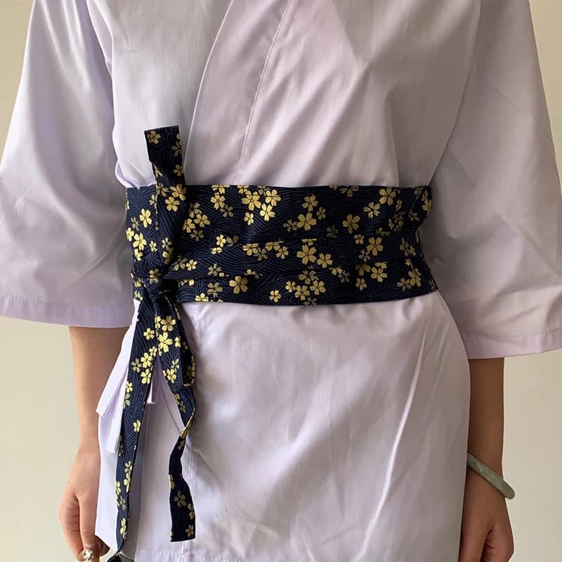 Cintura in stile giapponese Sushi Ristorante Cameriere Chef Cintura in vita Haori Kimono Corsetto Vita Obi Abito Cintura Cintura Hanfu cinese