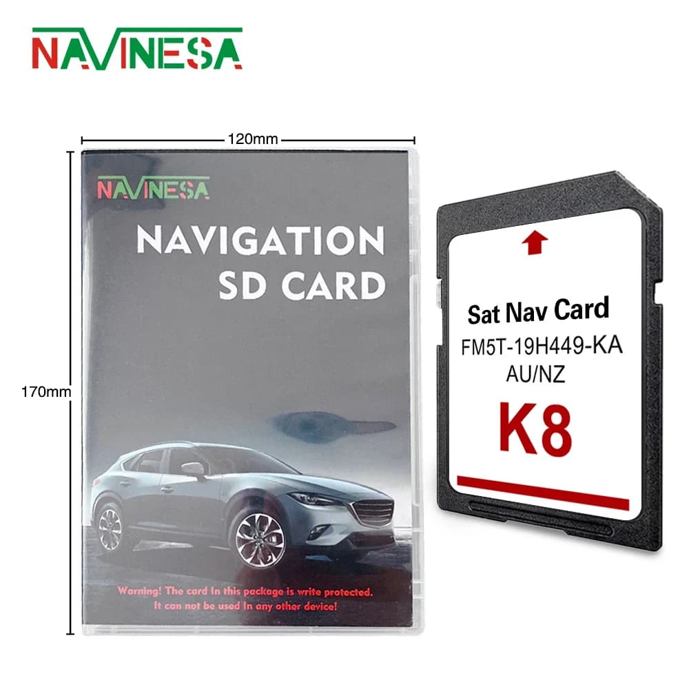 Navigazione Cid Scheda SD GPS per Ford K8 SYNC2 Aggiornamento scheda personalizzata Mappa Cover Paese Ausdiale Nuova Zelanda