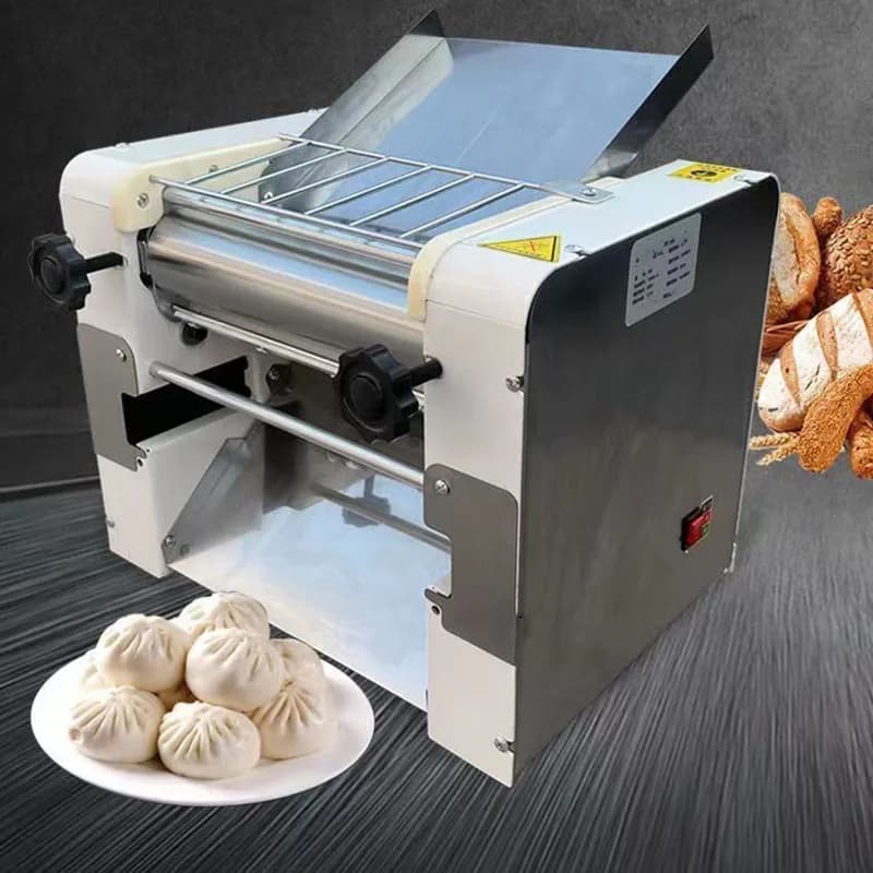 Stainless Steel Desktop Dough Kneader Commercial Electric Pasta Press Machine Multifunctional Dumpling Skin Dough Roller Tool 21