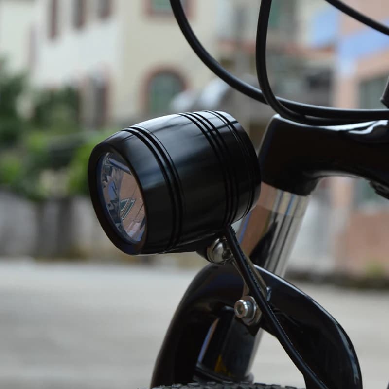 HUB Dynamo Bike Front Lamp with Rear Light Cable Compact and Bright Backlight Bicycle Flashlight Cycling Accessories