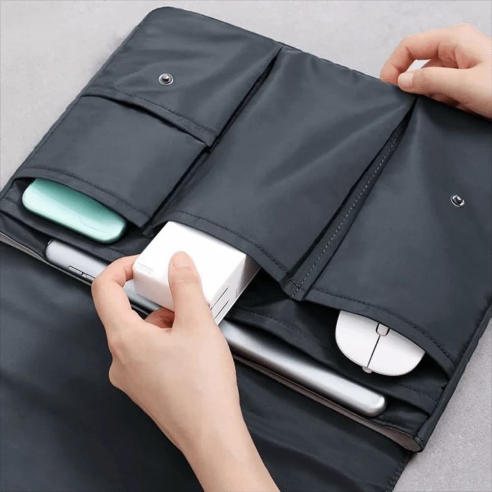 Custodia per laptop da 14/15 pollici Borsa interna per laptop antiurto impermeabile Multi-scomparto con custodia per laptop Flip Cover Ourtdoor