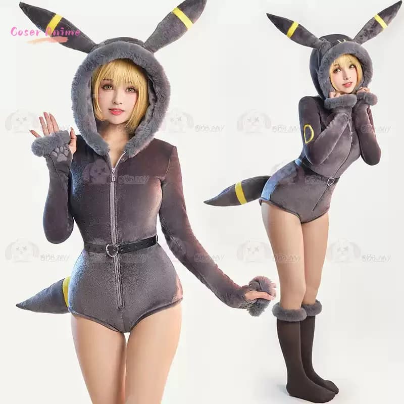 Umbreon Costume Cosplay Halloween Natale Anime Party Game Comic Con Abiti di moda quotidiani