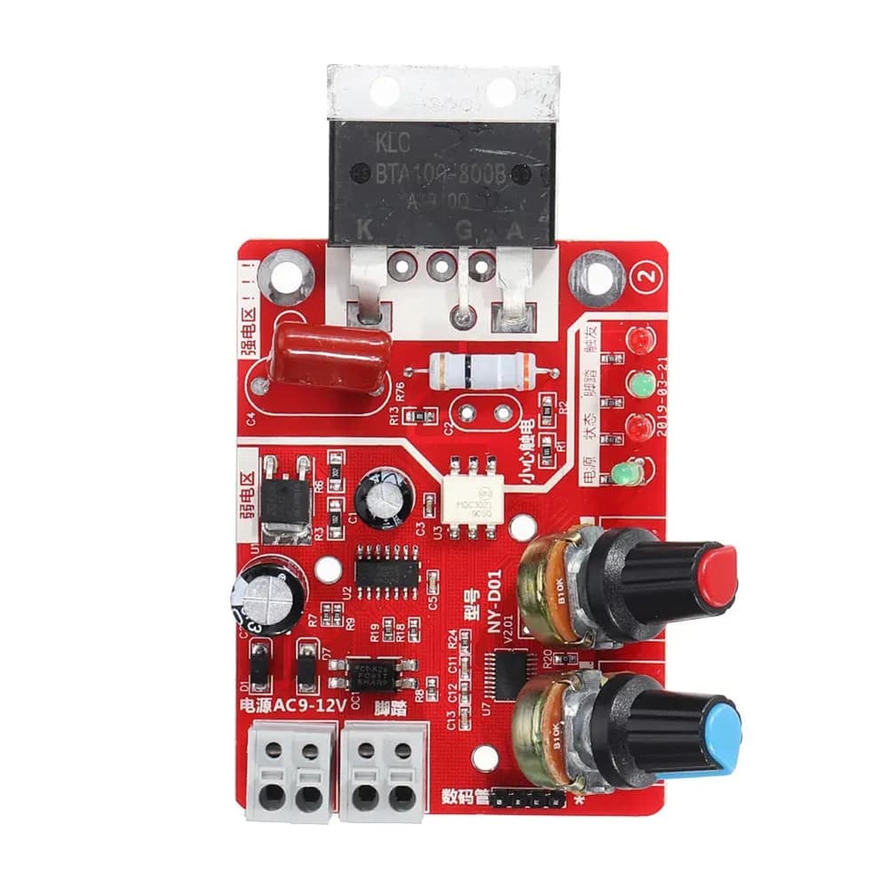 Scheda di controllo della saldatrice a punti Tempo regolabile Scheda controller del trasformatore del saldatore corrente Accessori portatili per batterie fai-da-te