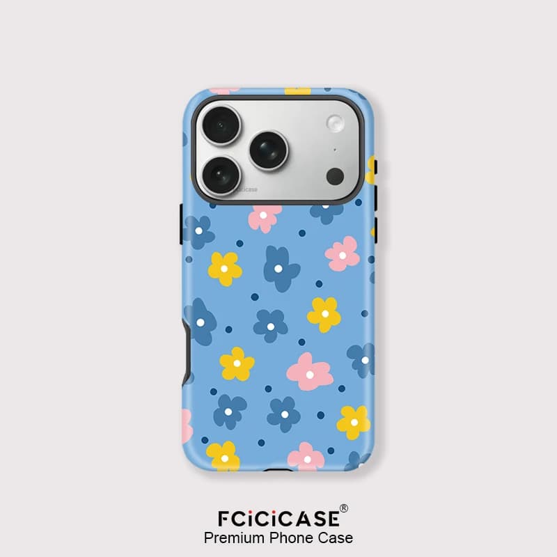 Fcicicase Custodia Magnetica per iPhone Air 16 15 14 13 11 12 Pro Max Plus con Motivo Floreale, Cover Lusso in Acrilico Antiurto Compatibile con MagSafe