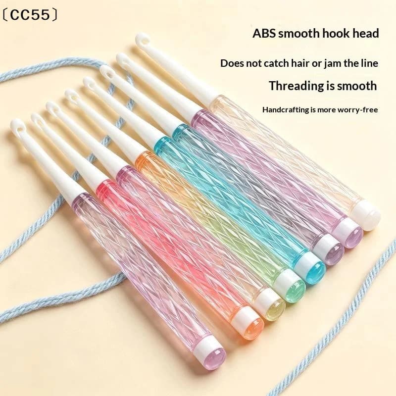 1/8Pcs/set Color Crochet Hook Kit Ergonomic Crochet Hook For Beginner Knitting Sweater DIY Knitting Tool〔CC55〕