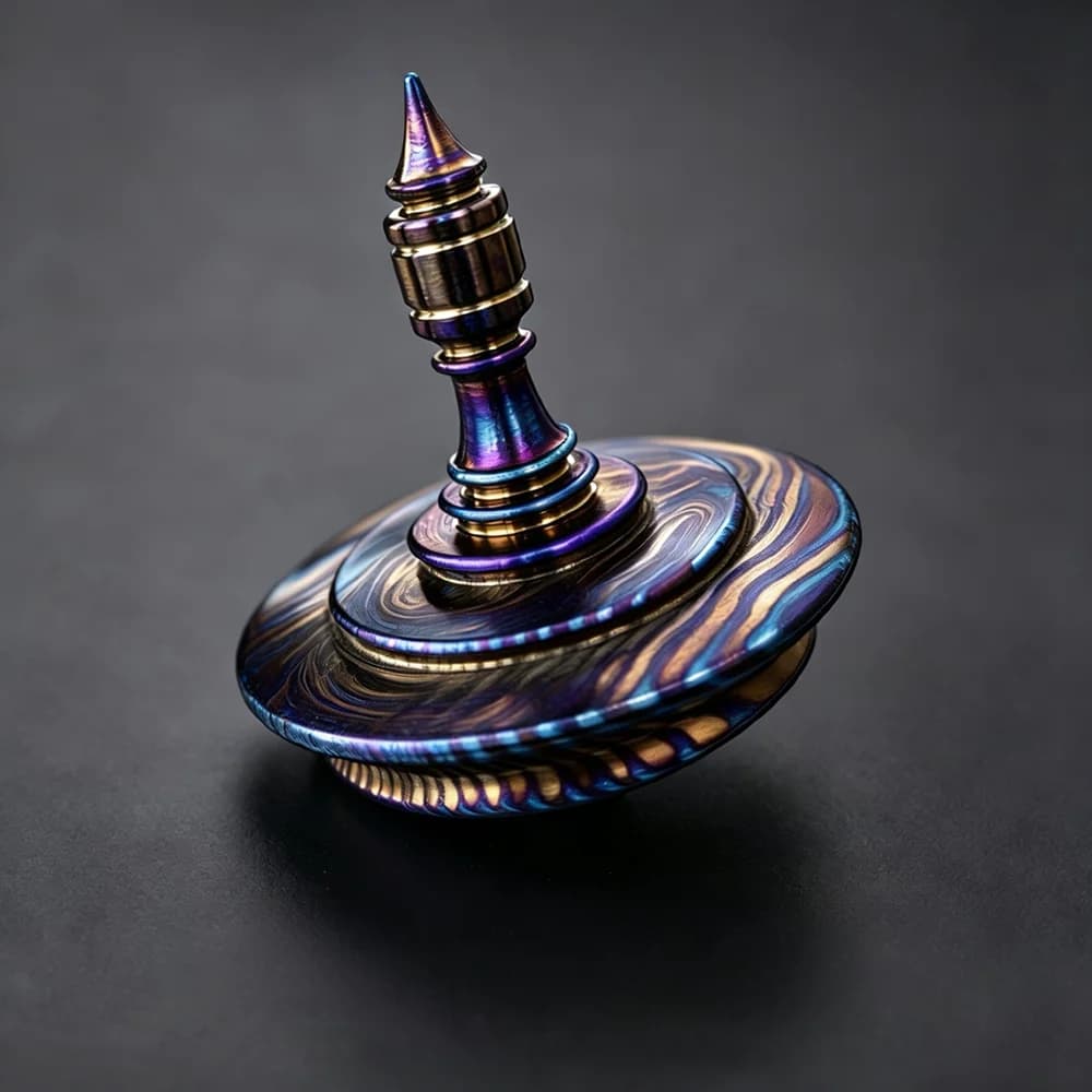 Timascus Hand Spinner Fidget Toy Stress Relief Desktop Spinning Toy EDC Hand Twirl Fidget Gadget