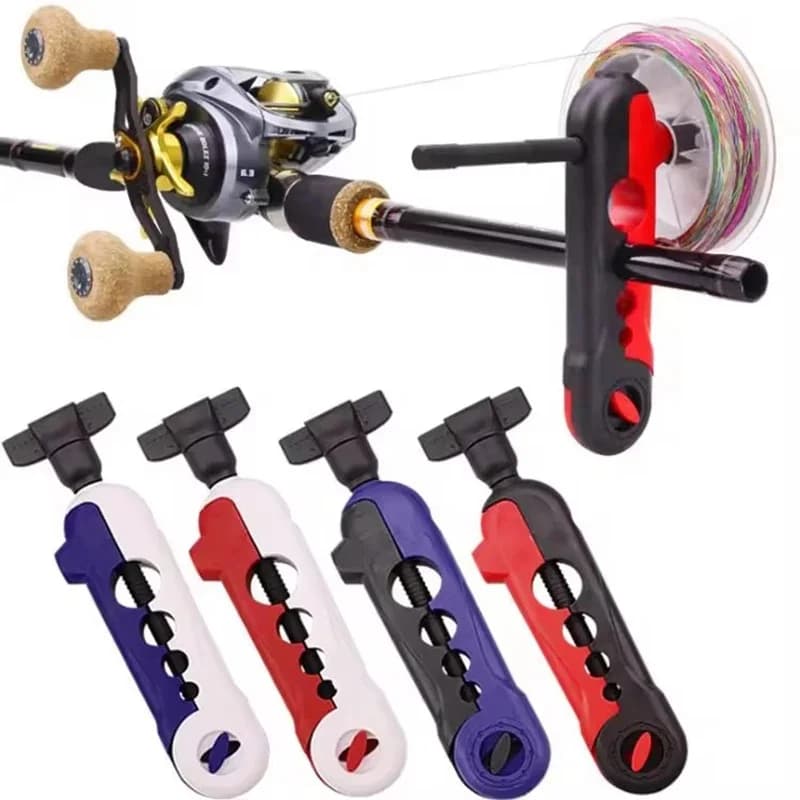 Portable Universal Fishing Line Spooler Adjustable for Various Sizes Rod Bobbin Reel Winder Board Spool Line Wrapper