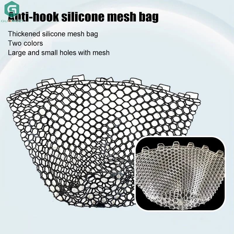 Rete da Pesca Pieghevole Portatile 32/40/50CM, Rete in Gomma Resistente all'Usura, Trappola per Pesci, Rete Multifunzionale per Esterni