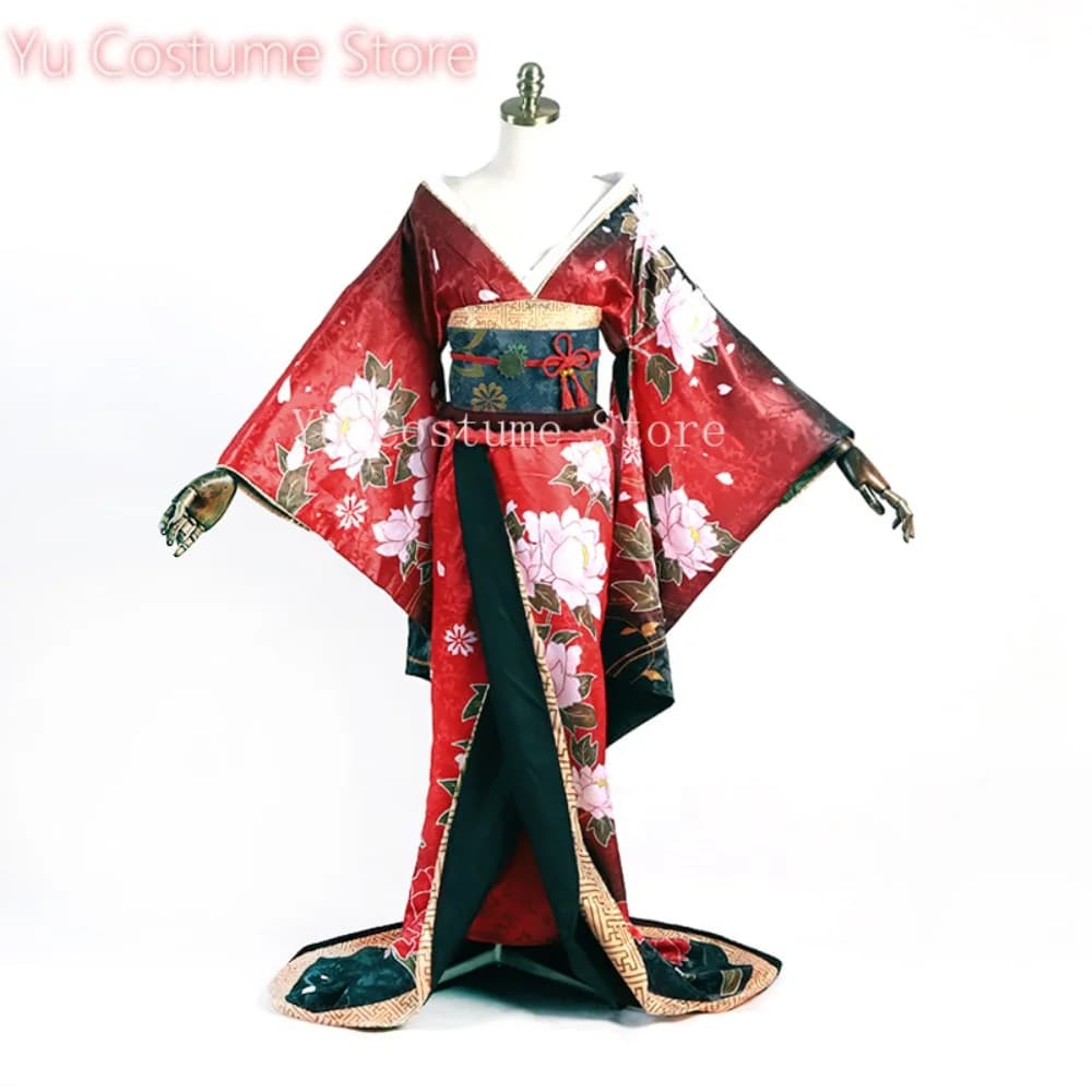 Yu Costume Anime! Date A Live Tokisaki Kurumi Undulatum Accappatoio Kimono Splendido ed elegante costume cosplay uniforme Abito di Halloween