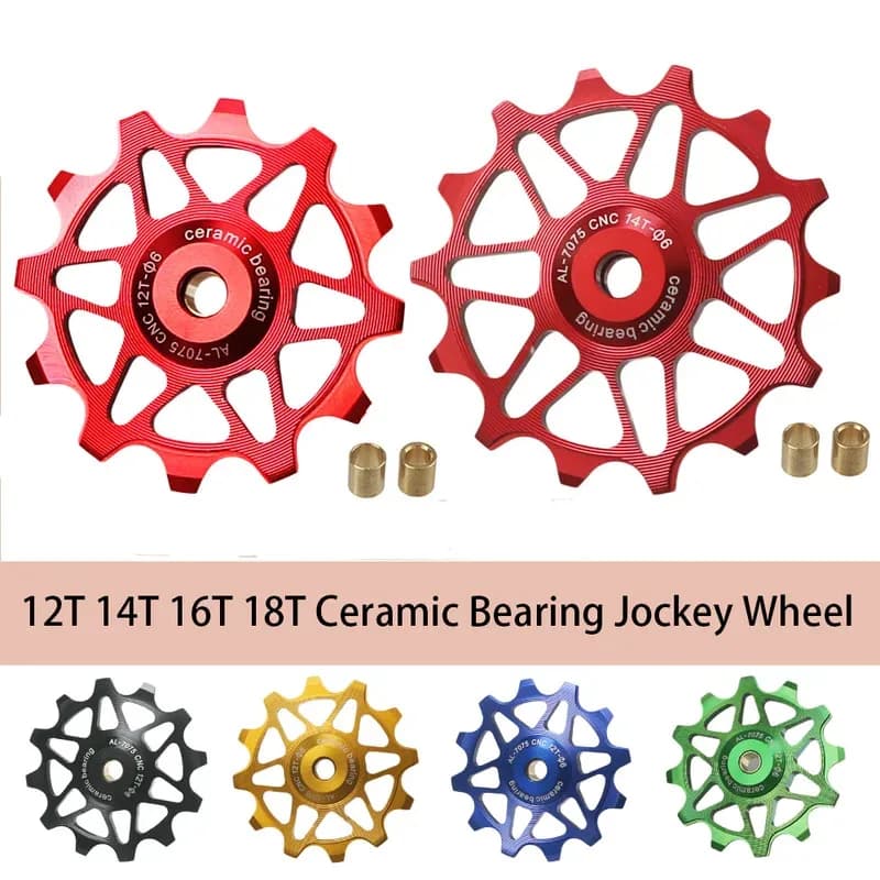 12T 14T 16T 18T MTB Bici Cuscinetto In Ceramica Jockey Ruota Guida Deragliatore Posteriore Della Bicicletta Puleggia Rullo Per Shimano Sram GX xx1 Parte