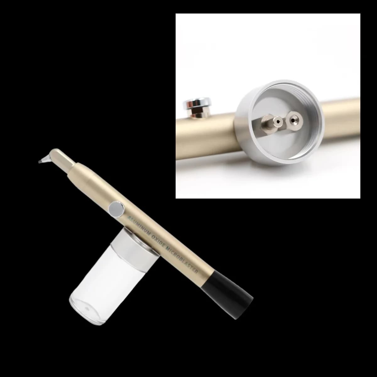 Dental Aluminium oxide Micro Blaster Air Abrasion Polisher Tooth Whitening Cleaning Sandblasting Gun