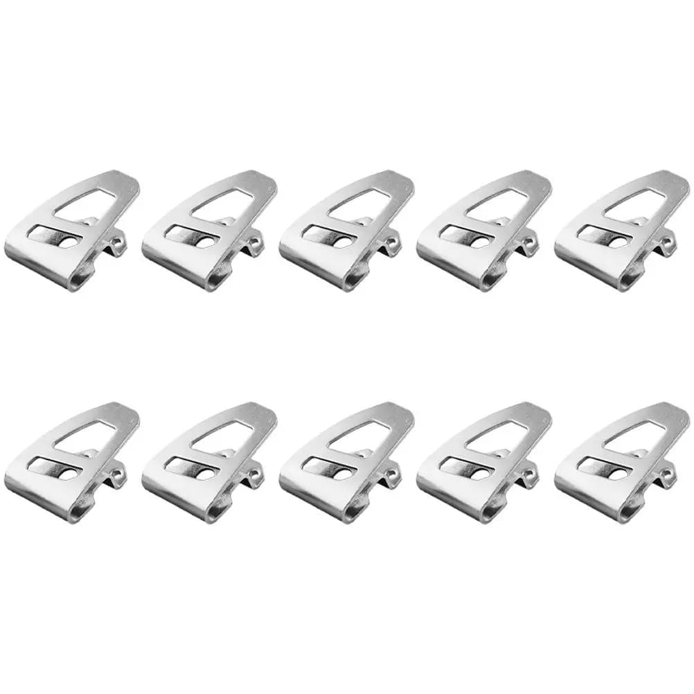 10 Pezzi Gancio per Cintura per Trapano a Percussione, Clip Portautensili in Acciaio Resistente per Installazione Facile ed Efficiente