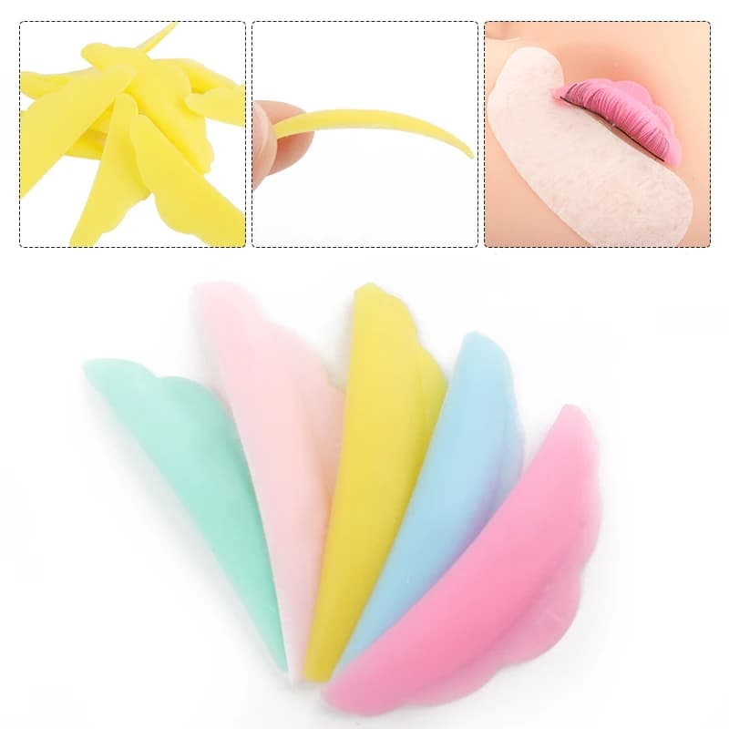 10 pcs Reusable Lifting Kit Silicone Eyelash Lamination Pad Eyelash Perm 3D Rods Fin Eyelash Bigodino Pad Makeup Tool