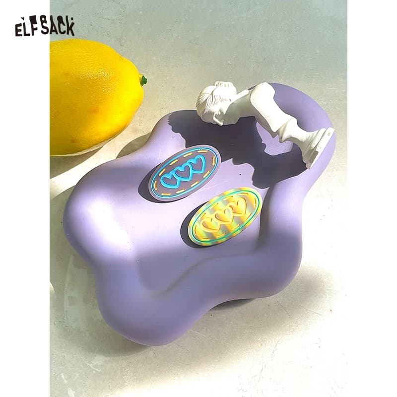 ELFSACK 2025 Summer New Arrival Sweet Y2K Dreamy Colorful Heart Hair Clip Unique Design Side Bangs Barrettes for woman