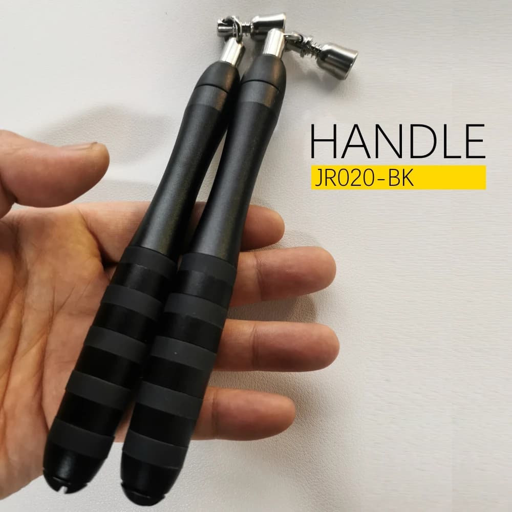 NEVERTOOLATE Metal handle with IGNITE ra connector lock head same system with ball bearing heavy cross rope crossfit rope to jump