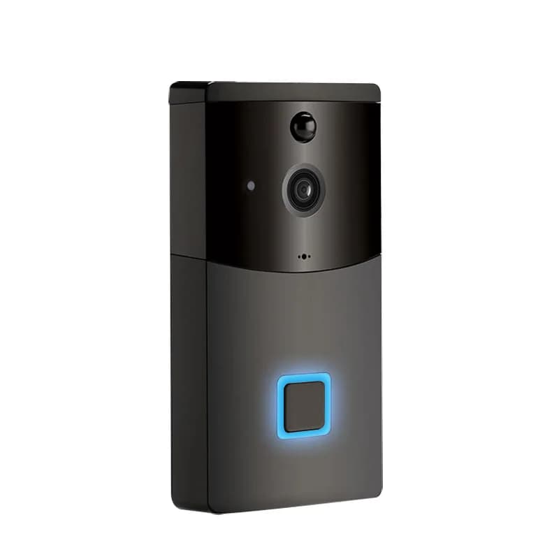 Tuya Videocitofono wireless intelligente ad alta definizione 1080p Suoneria wireless Webcam visiva Impermeabile Funziona con Google Home Hub Al