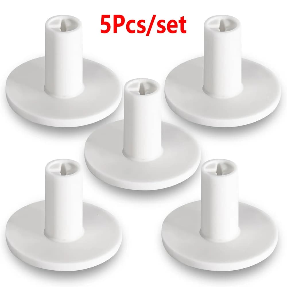 Supporto per tee da golf in gomma professionale da 5 pezzi per campo di guida da golf Strumento per pratica Tee Tappetino per pratica bianco per interni ed esterni