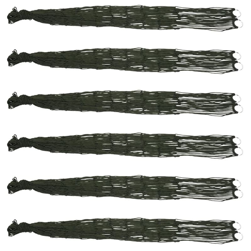 6X portable outdoor sports hammock, outdoor camping hammock net for hanging bed with garden swing, beach, garden