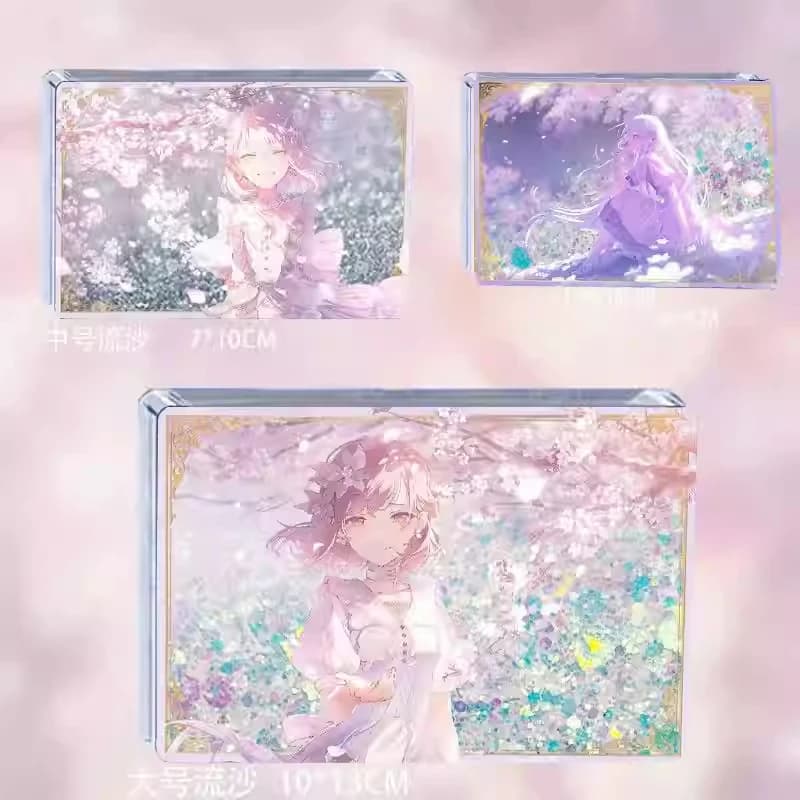 AKIYAMA MIZUKI YOISAKI KANADE Cosplay Personaggio dei cartoni animati Acrilico con sabbia fluida Mahjong Accessori Anime Regalo di Halloween