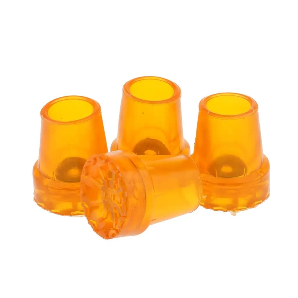 Non-slip rubber tips for hiking sticks, lower covers for walking sticks, adjustable crutches accessory
