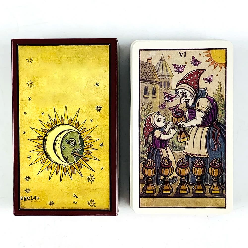 Carte dei tarocchi di vendita calda Versione inglese Fate Divination Edition Carte Gioco Giochi da tavolo per riunioni di famiglia, Regalo di Natale di Halloween