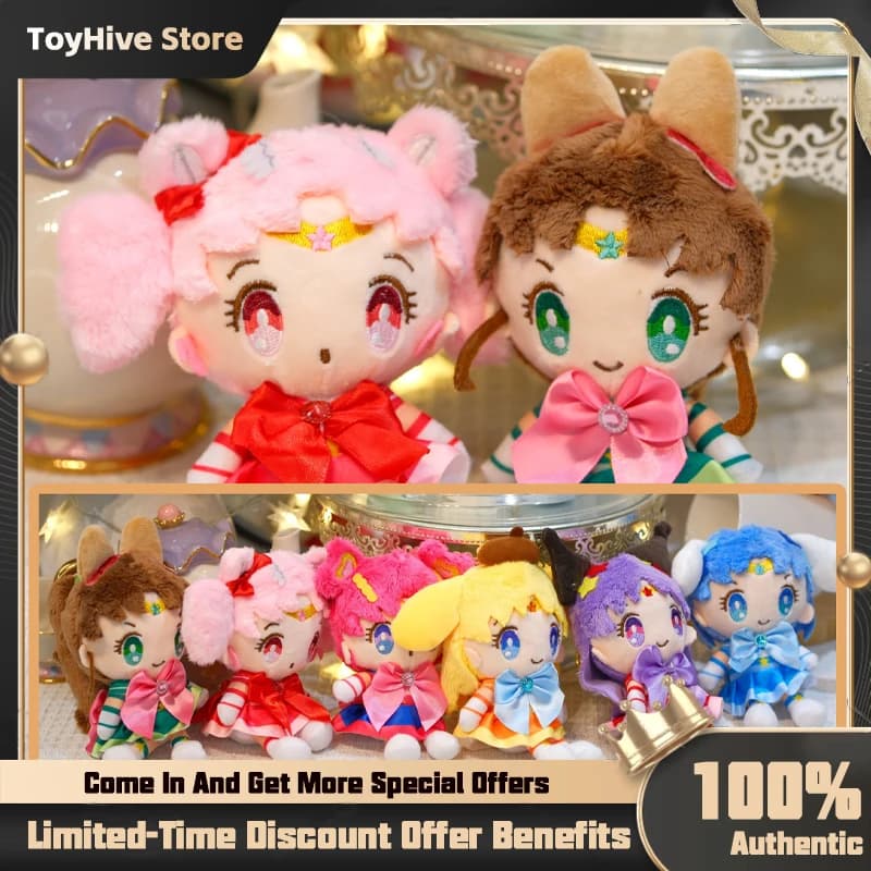 10 cm Sailor Moon Series Tsukino Usagi Chibiusa Action Figures Scatola cieca Peluche Artiglio Collezione di bambole Bambola carina Regalo a sorpresa