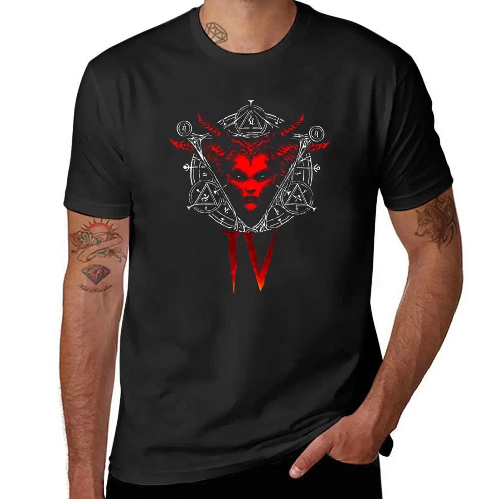 New Lillith Diablo IV 4 t-shirt magliette oversize moda coreana felpe felpa da uomo magliette