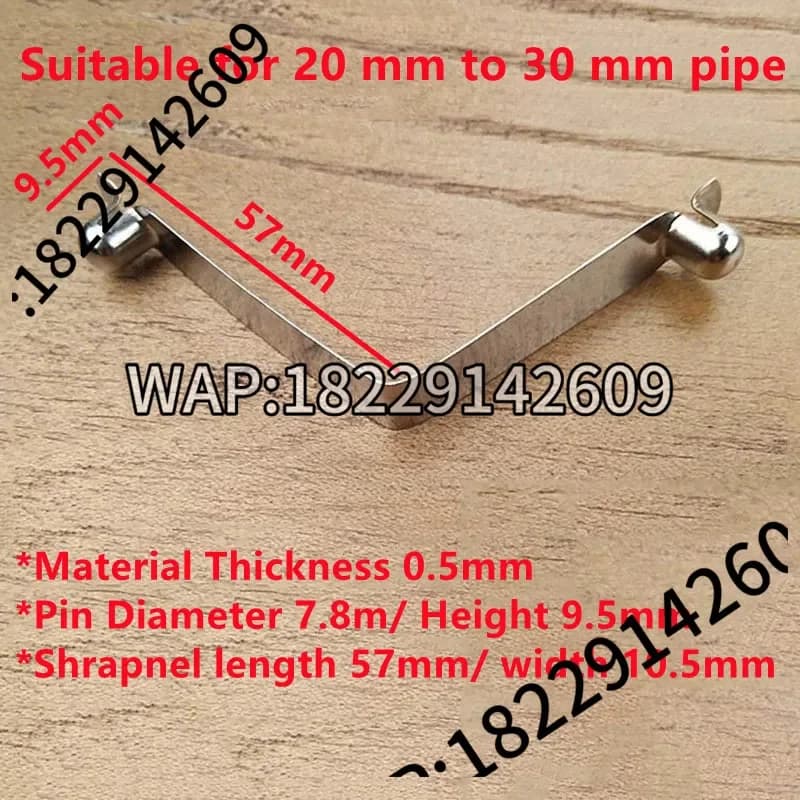 50 Pieces 5mm Double Hollow Shrapnel Button V-Type Clip Kayak Paddle Snap Spring Clip Tent Pole Tube Lock for Awning &