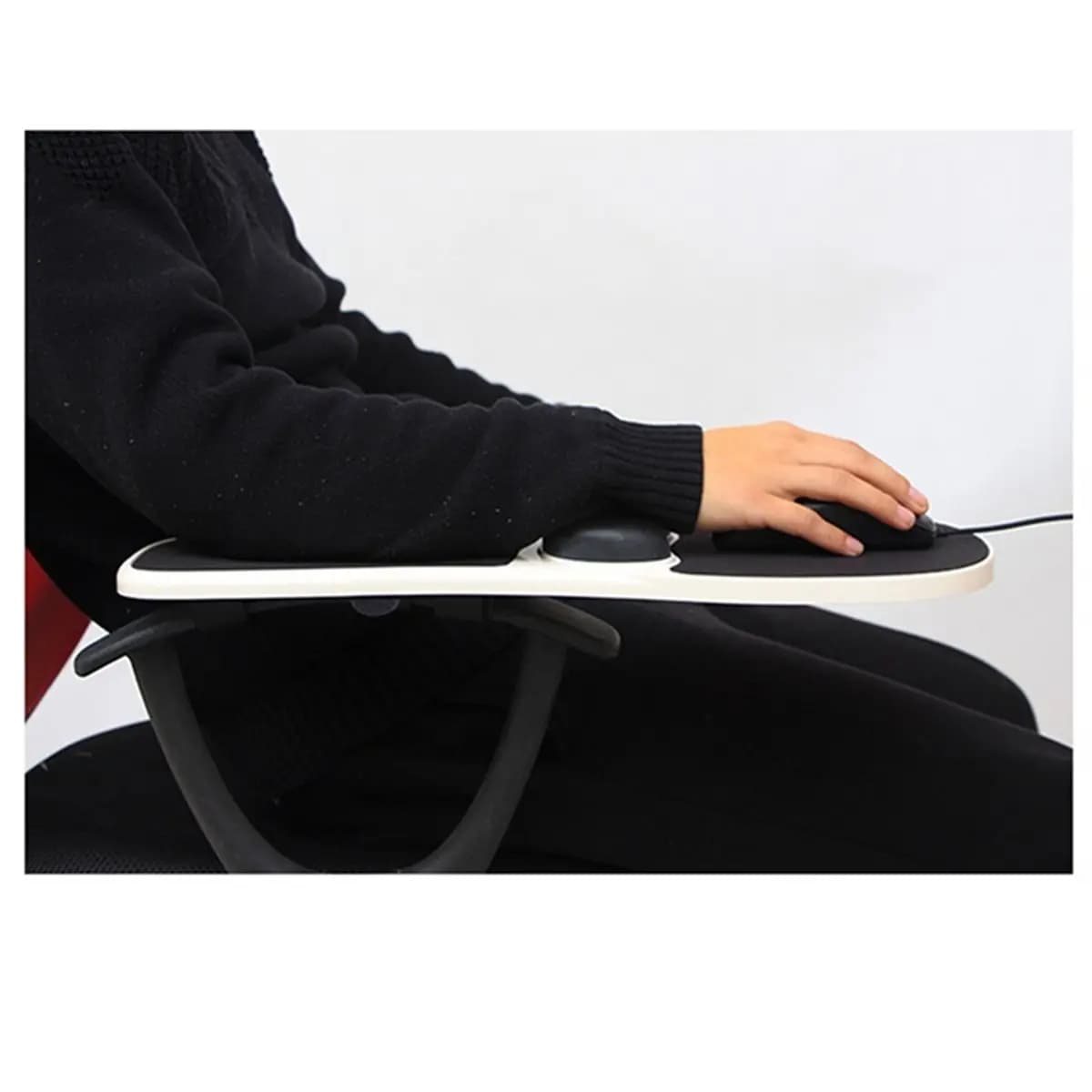 Poggiabraccio per Sedia, Tappetino Mouse Ergonomico con Supporto per Polso e Spalla, Tappetino Mouse per Computer SN-Hot