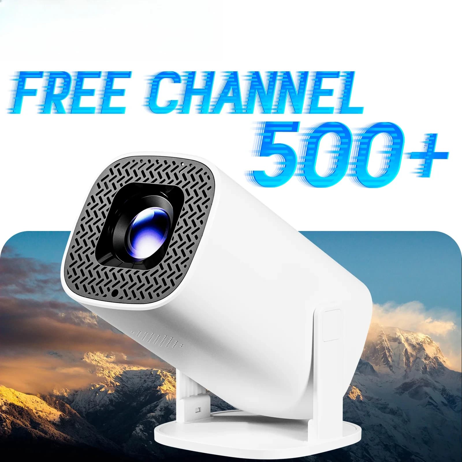 Proiettore Smart Mini P30PLUS 4K Risoluzione 1280*720P Supporto OS WiFi6 500+ Canali Live Proiettore Portatile per Home Theater