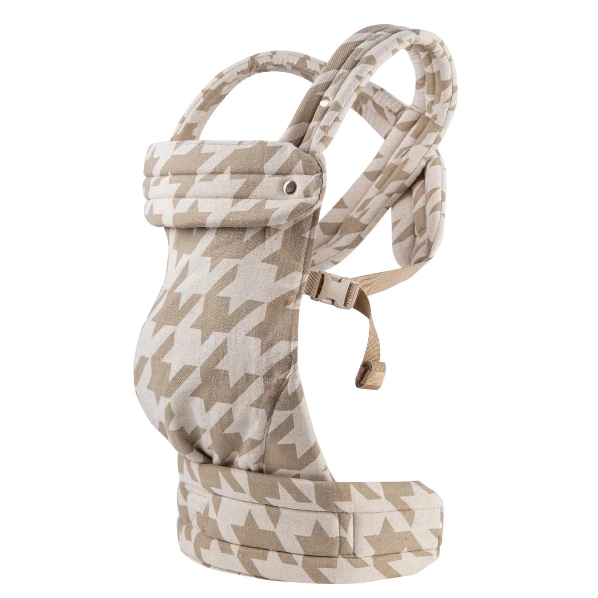 Marsupio in Fibre Premium 100% Lino per Neonato a Bambino Compatto e Regolabile ergonomico con Supporto Lombare 7-44 libbre
