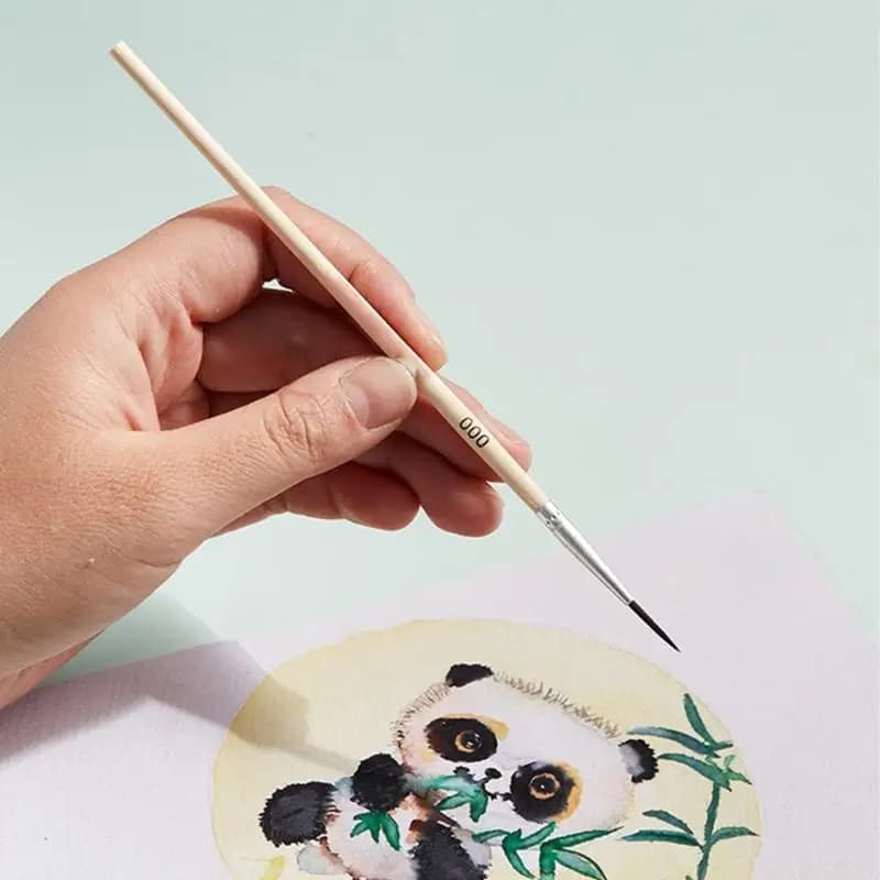 30Pcs Grip Detail Paint Brush Miniature Brush for Fine Detailing Acrylic Watercolor Oil Art Painting Model Drawing