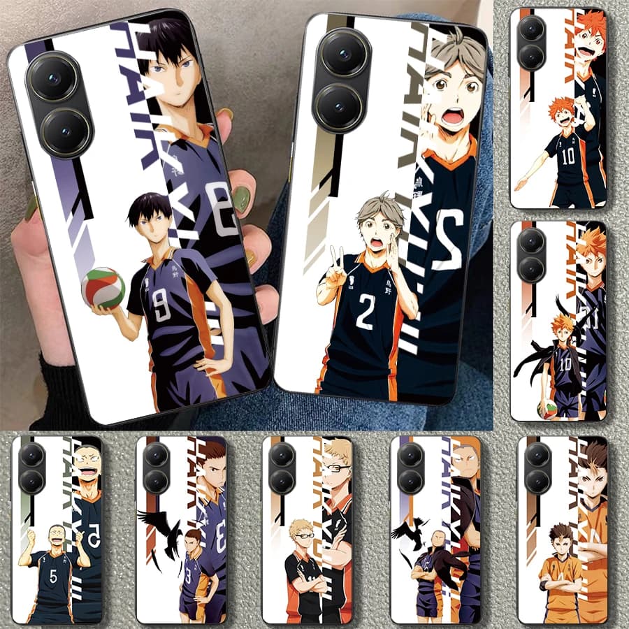 Anime Haikyuu School Volleyball Phone Case Cover for Xiaomi Poco X6 X5 X7 Pro F7 Ultra Redmi 15C 15 13C 13 12C 12 10C 10 10A 9C