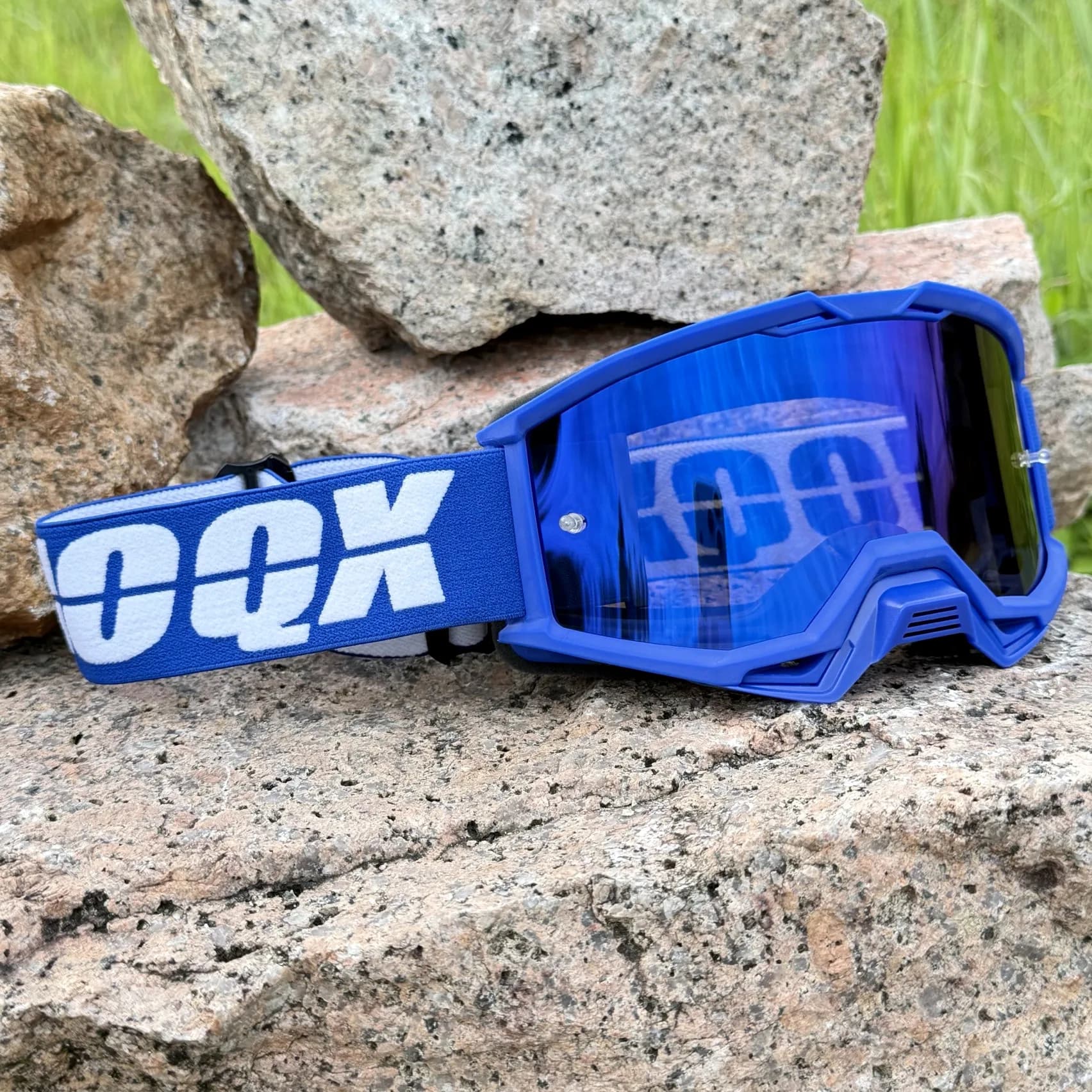 Outdoor Motorcycle Goggles Cycling MX Off-Road Ski Sport ATV Dirt Bike Racing Glasses, HD Lenses