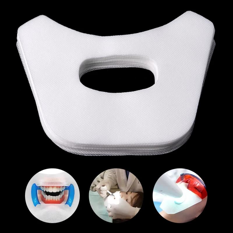 20 pezzi sbiancamento dei denti garza per il viso maschera per la bocca usa e getta bavaglino protezione per le guance e le labbra materiale per odontoiatria