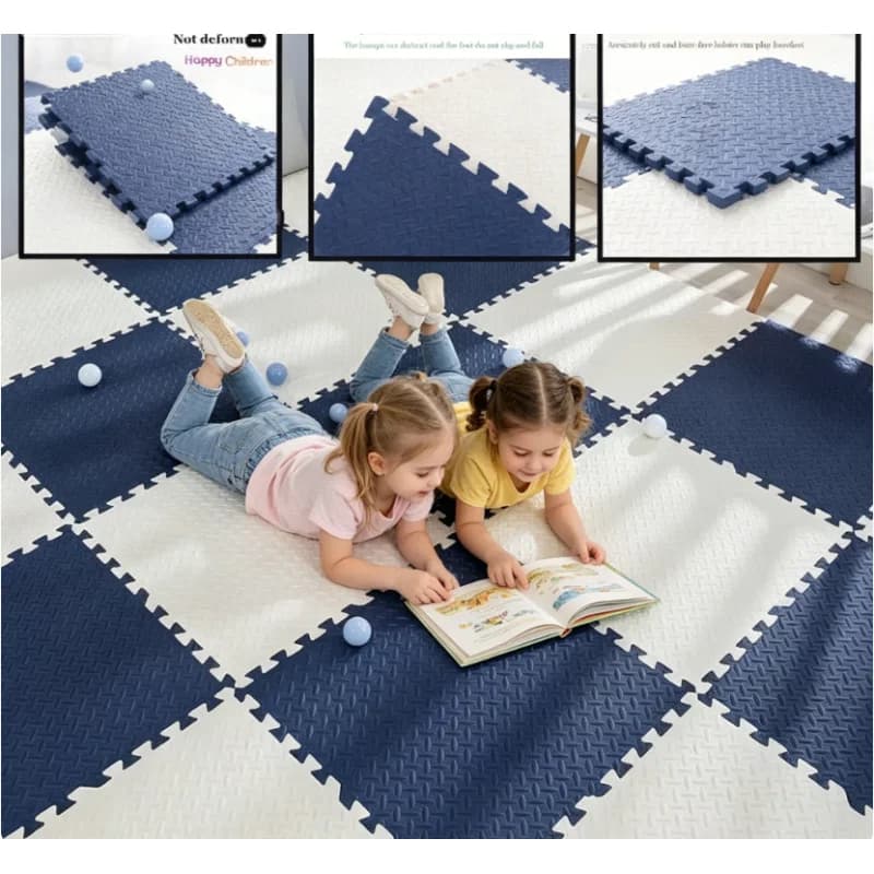 Tappetino spesso in EVA antiscivolo da 30x30 cm, tappeto ammortizzante per pavimento, per uso domestico, sport, yoga e allenamento.