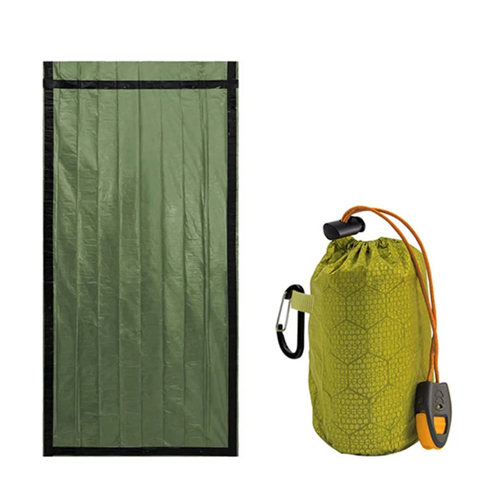 Tappetino Portatile per Dormire, Coperta in PE con Pellicola di Alluminio, Calda e Antivento, Impermeabile, per Campeggio e Attività all'Aperto