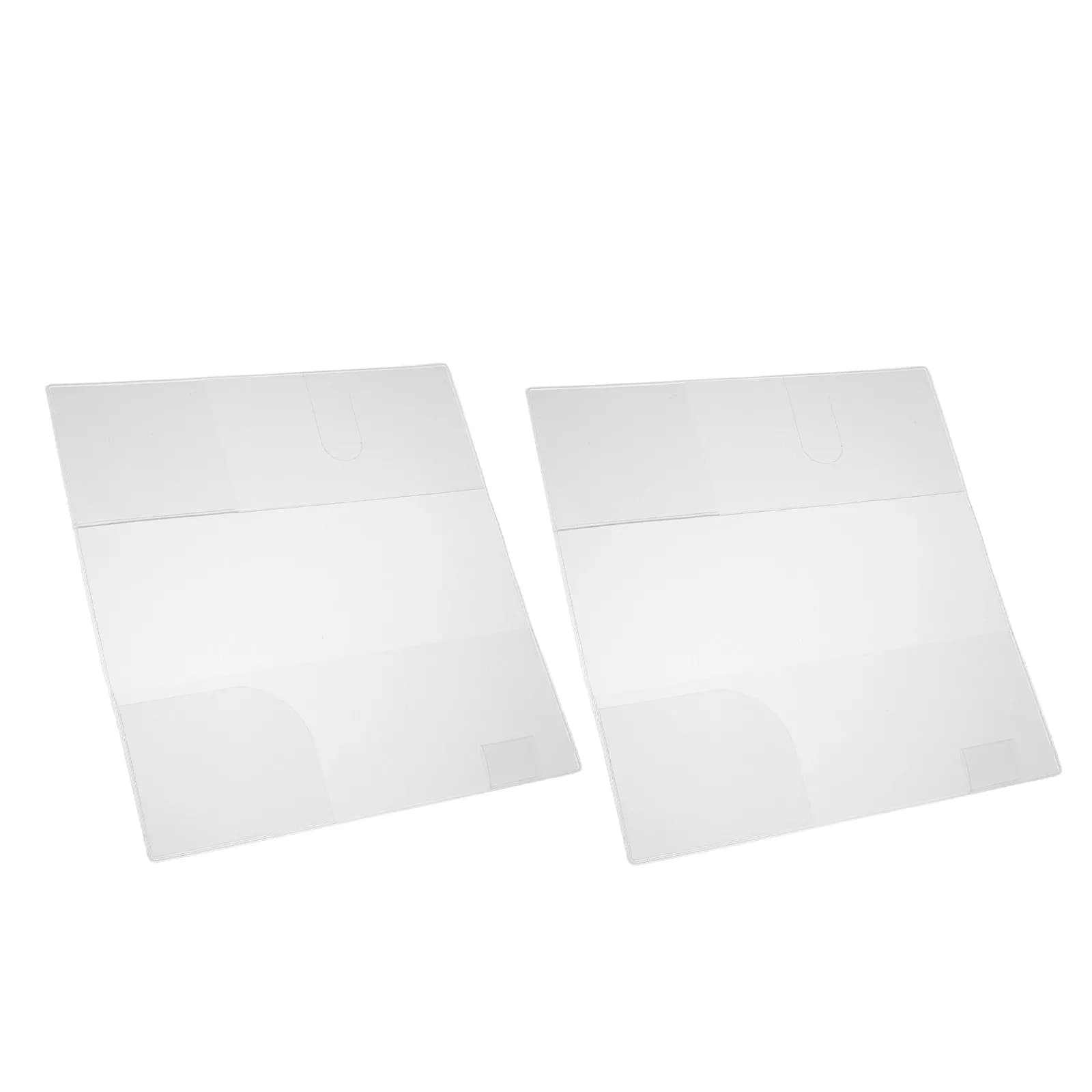 Copertina trasparente per notebook da 2 pezzi: custodia in PVC trasparente impermeabile per agenda 48K - copertura protettiva antipolvere per la scuola