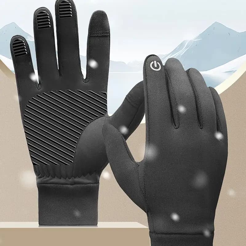 Guanti touchscreen Guanti da pattinaggio su ghiaccio antivento da donna Guanti antiscivolo con dita touchscreen Attrezzatura da corsa per donna Uomo