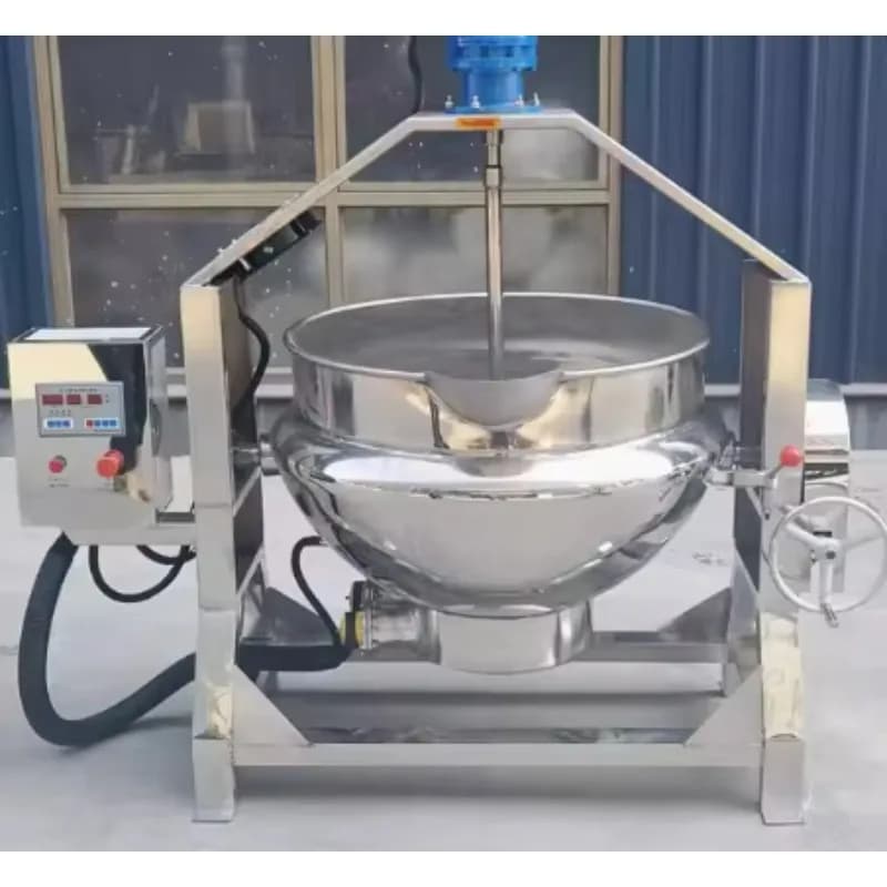 Jacketed Kettle 300L 500L 800L 1000L Gas & Electric Heating Industrial Commercial Cooking Pot Customized