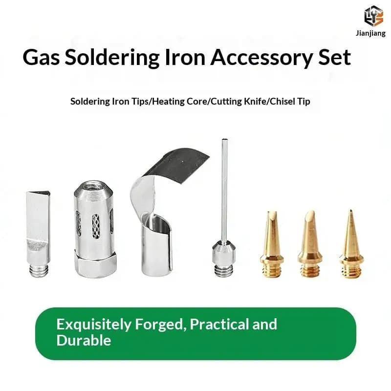 Gas Soldering Iron Head Rapid Ignition Welding Kit Adjustable for Circuit Board and Precision Device Soldering